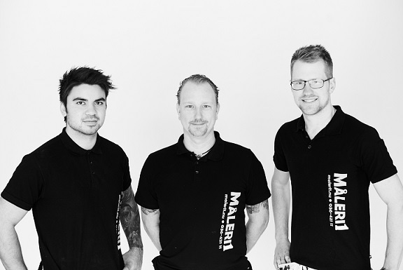 Mikael, Danne och Erik från Måleri1